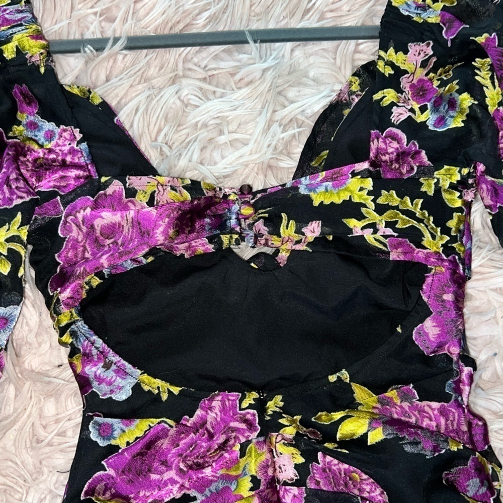 ASOS DESIGN tie front mini dress - Picture 7 of 8